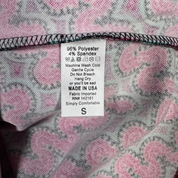 LuLaRoe Cassie Pencil Skirt Geometric Purple Turquoise Chevron LLR Small S - Picture 3 of 5